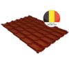 Металлочерепица классик GL 0,5 Velur20 RAL 8004 терракота Металлочерепица классик GL 0,5 Velur20 RAL 8004 терракота