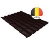 Металлочерепица классик GL 0,5 Velur20 RAL 8017 шоколад