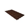 Металлочерепица камея GL 0,5 Safari Twincolor Brown коричневый Металлочерепица камея GL 0,5 Safari Twincolor Brown коричневый