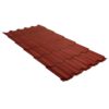 Металлочерепица квинта плюс 0,45 Drap RAL 8004 терракота