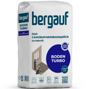 Самовыравнивающийся наливной пол Bergauf Boden Turbo 20кг Самовыравнивающийся наливной пол Bergauf Boden Turbo 20кг