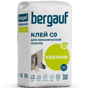 Усиленный плиточный клей Bergauf KERAMIK C0 Усиленный плиточный клей Bergauf KERAMIK C0