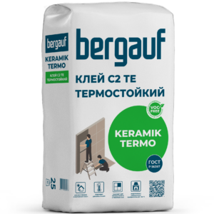 Плиточный клей термостойкий Bergauf KERAMIK TERMO С2 ТЕ 25 кг Плиточный клей термостойкий Bergauf KERAMIK TERMO С2 ТЕ 25 кг